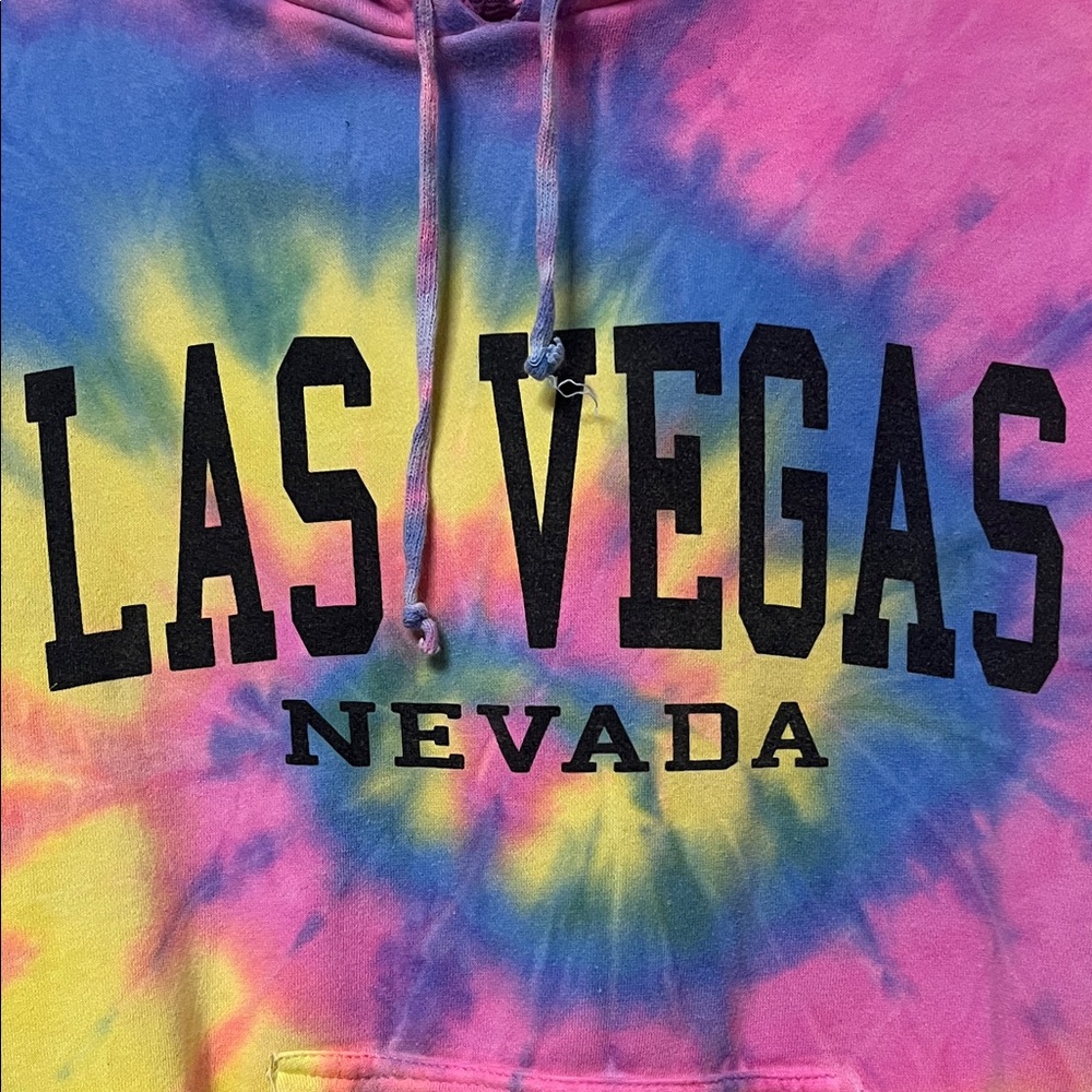 Colorful Tie-Dye Las Vegas Hoodie - Picture 5 of 6
